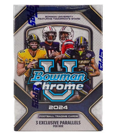 2024 Bowman University Chrome Football 7-Pack Blaster Box
