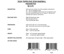 2024 Topps Five Star Baseball Hobby Box