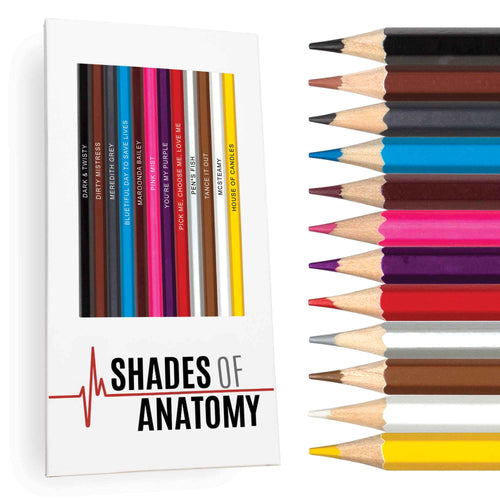 Shades of Anatomy Colored Pencils for Fans of Grey's Anatomy