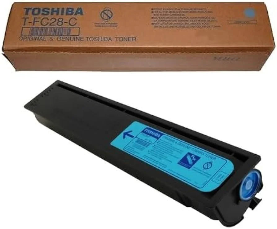 New, Pre-Owned - Toshiba TFC28C Standard Yield Cyan Toner Cartridge, T-FC28-C
