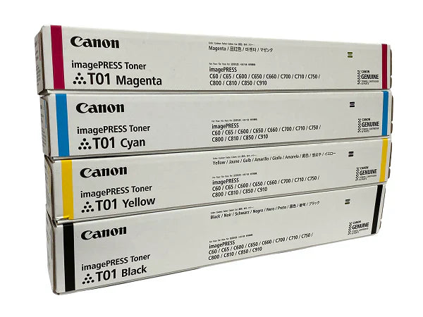 New, Pre-Owned - Canon T01 High Yield Multi-Color Toner Cartridge, 4-Pack