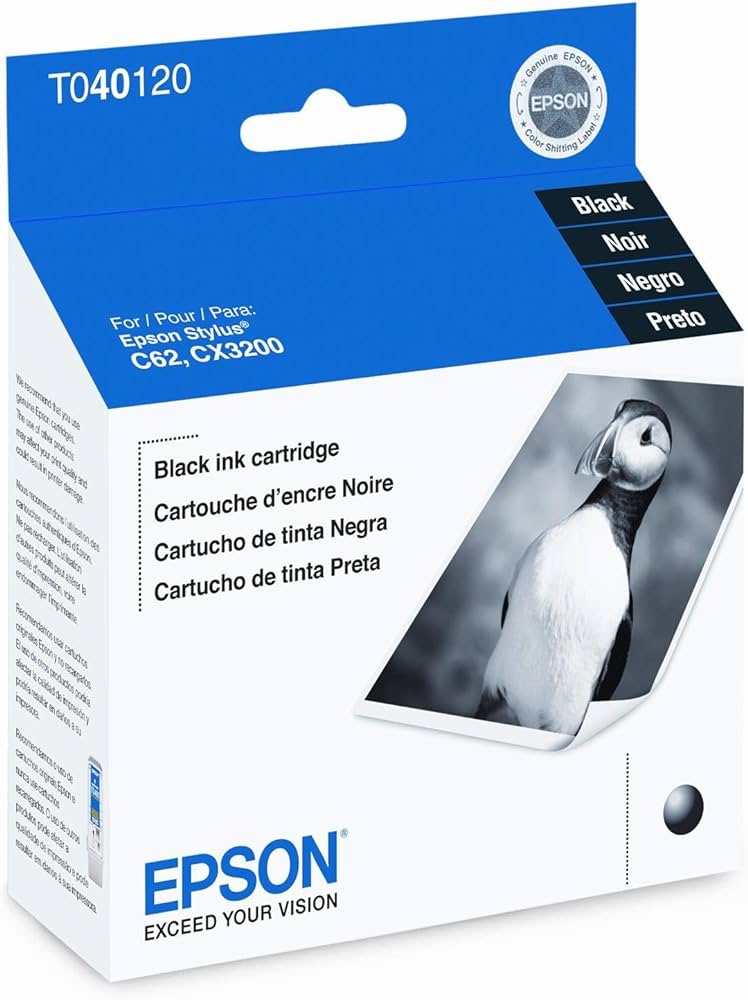 New, Pre-Owned - Epson T040 Black UltraChrome Ink Cartridge, T040120