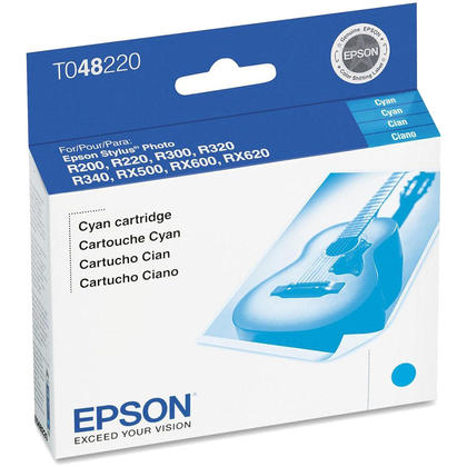 New, Pre-Owned - Epson (T048) Cyan Ink Cartridge, T048220