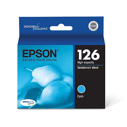 New, Pre-Owned - Epson T124 Standard Yield Cyan Ink Cartridge, T124220