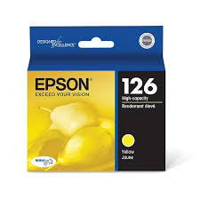 New, Pre-Owned - Epson T124 Standard Yield Yellow Ink Cartridge, T124420