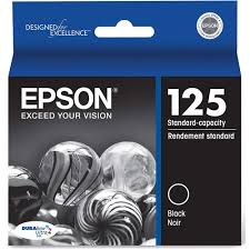 New, Pre-Owned - Epson T125 Standard Yield Black Ink Cartridge, T125120