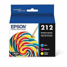 New, Pre-Owned - Epson 212 Standard Yield Multi-Color (3-Pack) Ink Cartridge, T212120-S