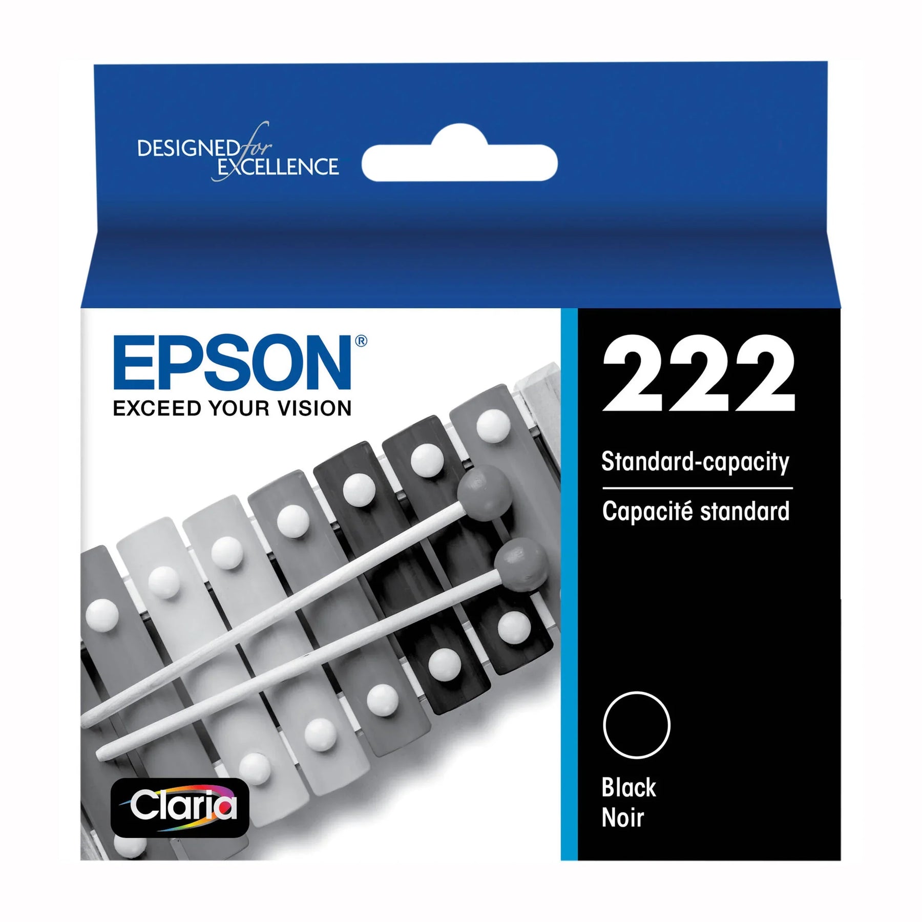 New, Pre-Owned - Epson T222 Black Claria Ink Cartridge, T222120-S