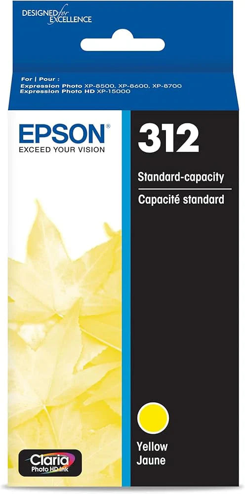 New, Pre-Owned - Epson 312 Yellow Claria Photo HD Ink Cartridge, T312420