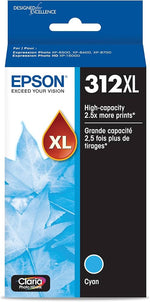 New, Pre-Owned - Epson 312XL High-Yield Cyan Ink Cartridge, T312XL220
