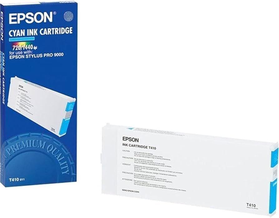 New, Pre-Owned - Epson T410 Standard Yield Cyan Inkjet Cartridge, T410011