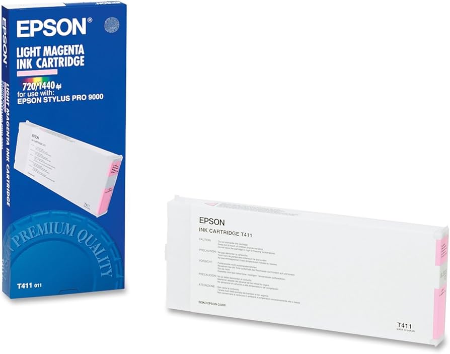 New, Pre-Owned - Epson T411 220ml Standard Yield Light Magenta Ink Cartridge, T411011