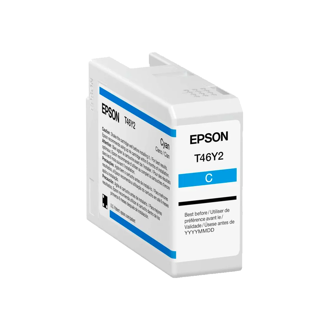 New, Pre-Owned - Epson T46Y2 Standard Yield Cyan Ink Cartridge