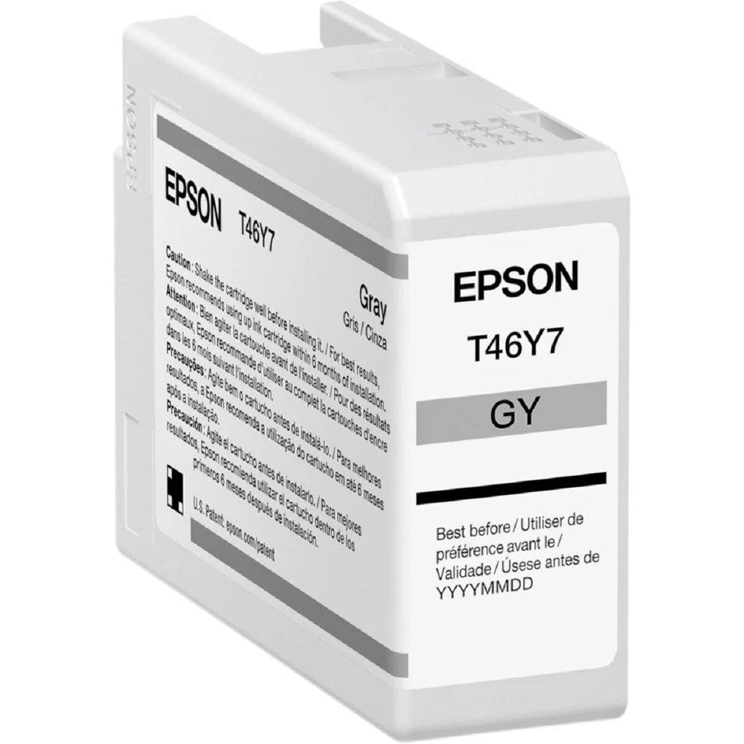 New, Pre-Owned - Epson T46Y7 Standard Yield GRAY Ink Cartridge