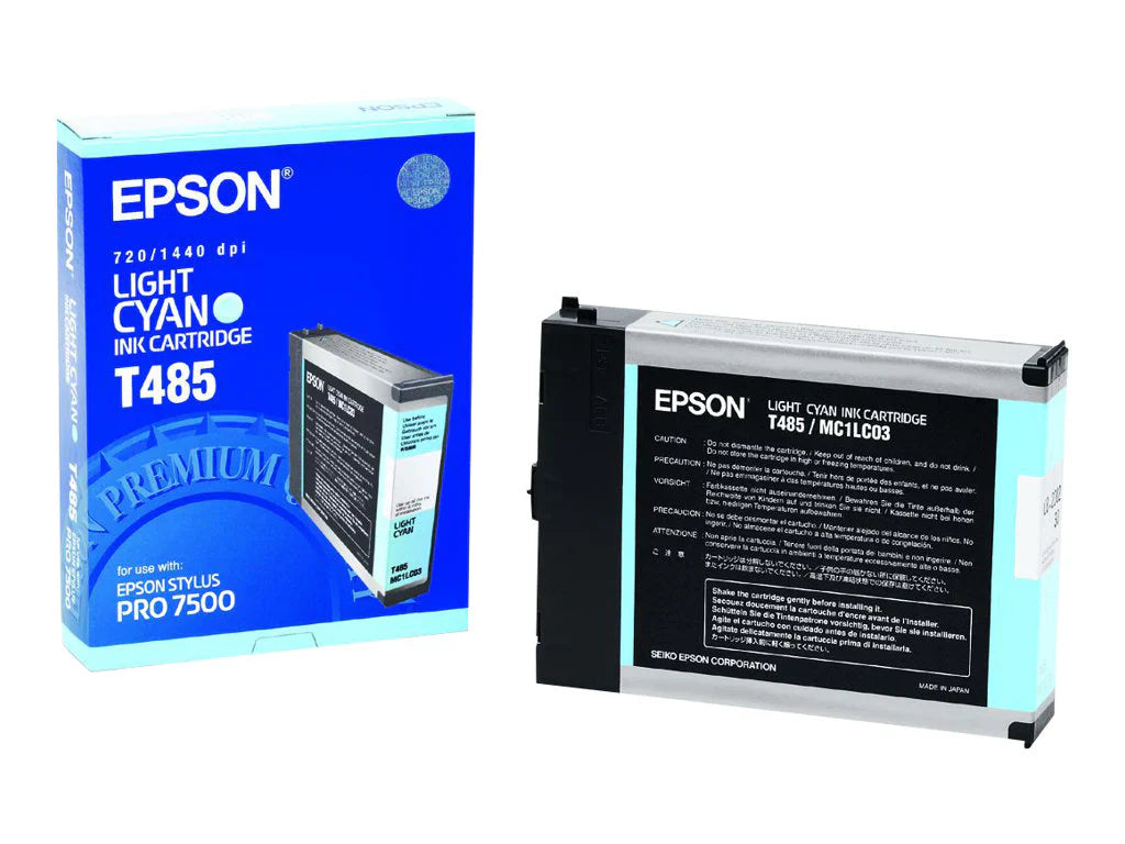 New, Pre-Owned - Epson T485 Light Cyan Ink Cartridge, T485011
