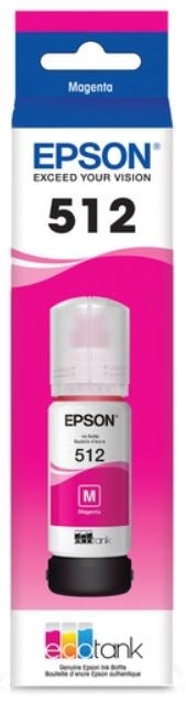 New, Pre-Owned - Epson 512 EcoTank Magenta Ink Bottle,T512320