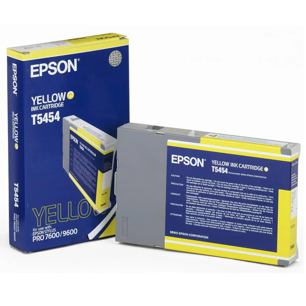 New, Pre-Owned - Epson T5454 110ml Yellow Photographic Dye Ink Cartridge, T545400