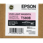 New, Pre-Owned - Epson T580B 80ML UltraChrome K3 Vivid Light Magenta Inkjet Cartridge