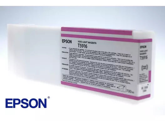 New, Pre-Owned - Epson T5916 Vivid Light Magenta UltraChrome K3 Ink Cartridge, T591600