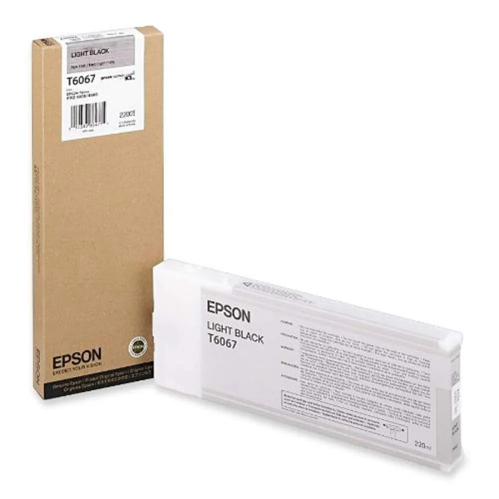 New, Pre-Owned - Epson 220ml UltraChrome K3 Light Black Ink Cartridge, T606700