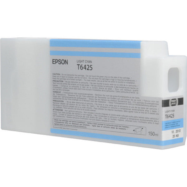 New, Pre-Owned - Epson T6425 Light Cyan 150ml Ink Cartridge