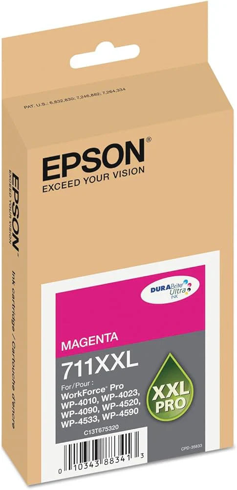 New, Pre-Owned - Epson 711XXL Extra High-Yield Magenta Ink Cartridge, T711XXL320