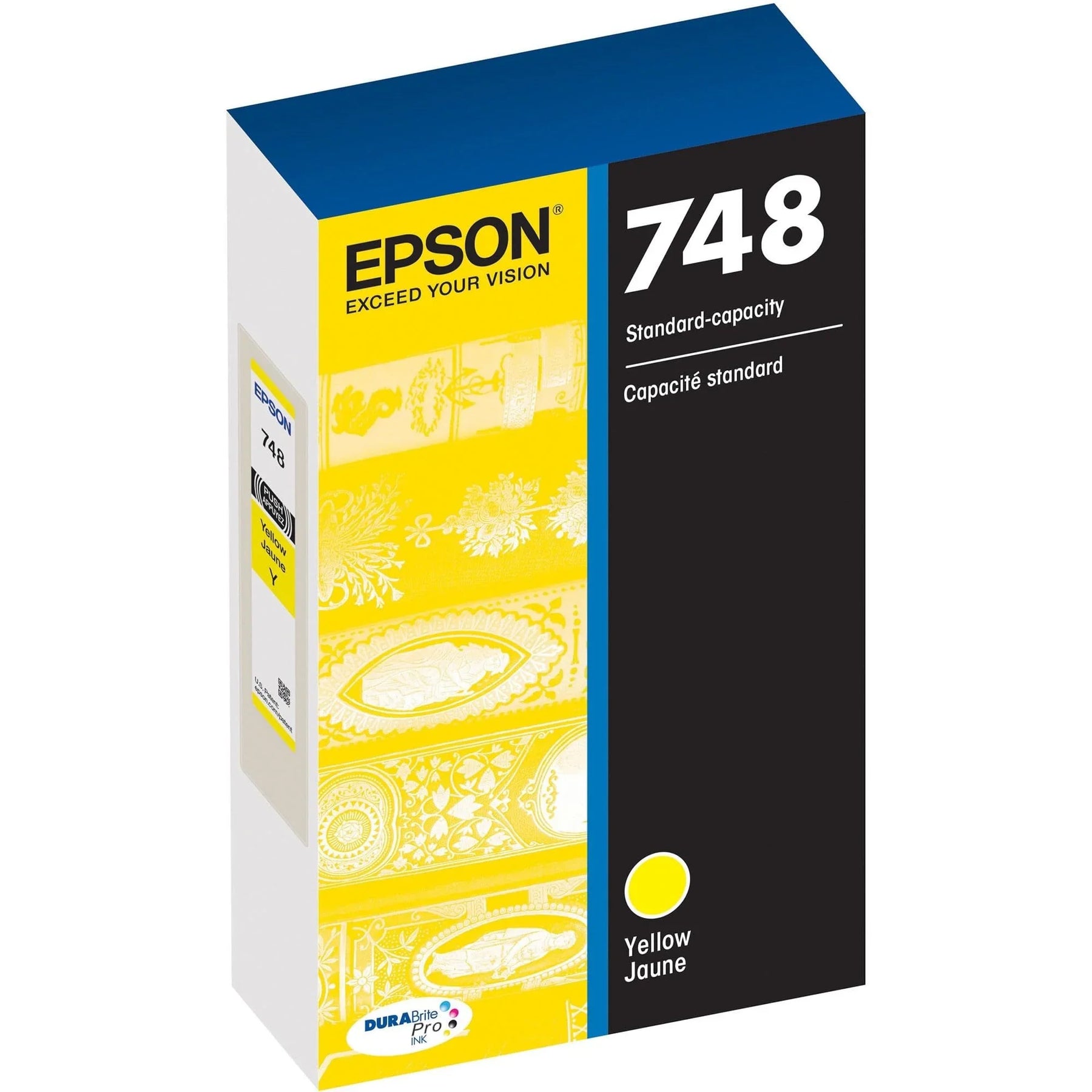 New, Pre-Owned - Epson 748 Standard-Yield Yellow DURABrite Pro Ink Cartridge, T748420