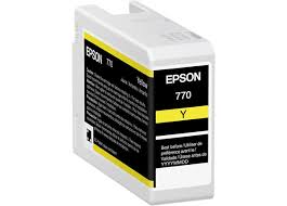 New, Pre-Owned - Epson 770 Standard Yield Yellow Ink Cartridge, T770420
