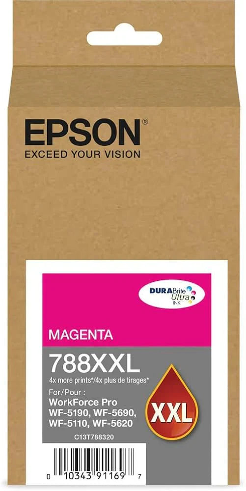 New, Pre-Owned - Epson T788XXL Extra High-Yield Magenta DURABrite Ink Cartridge, T788XXL320