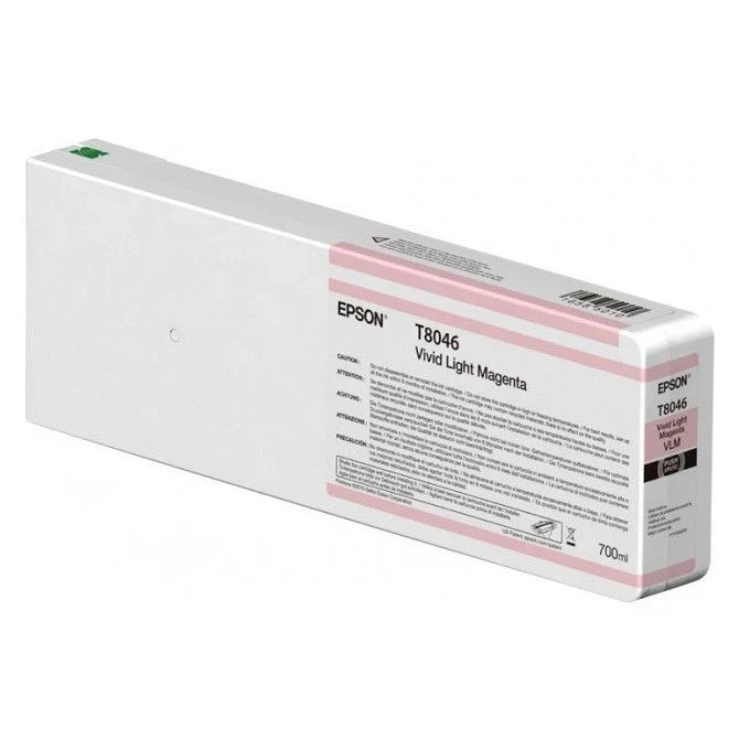 New, Pre-Owned - Epson 700ml UltraChrome HD Vivid Light Magenta Ink Cartridge, T804600