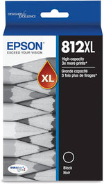 New, Pre-Owned - Epson 812XL High Yield Black Ink Cartridge, T812XL120-S