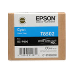 New, Pre-Owned - Epson 80ml UltraChrome HD Cyan Ink Cartridge, T850200