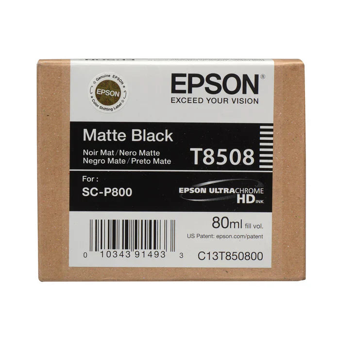 New, Pre-Owned - Epson 80ml UltraChrome HD Matte Black Ink Cartridge, T850800