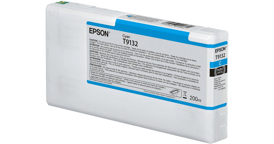 New, Pre-Owned - Epson T9132 Standard Yield Cyan Ink Cartridge