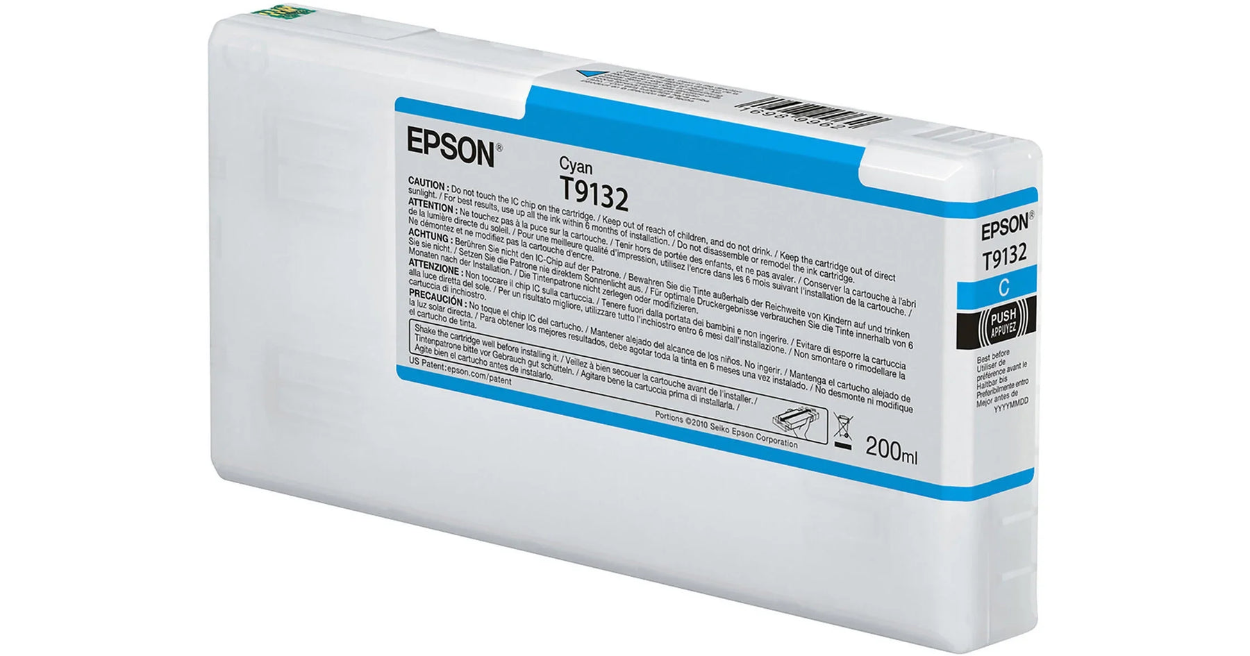 New, Pre-Owned - Epson T9132 Standard Yield Cyan Ink Cartridge
