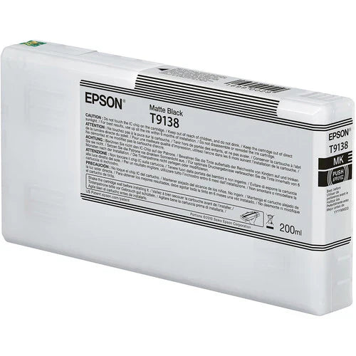 New, Pre-Owned - Epson T9138 Standard Yield Matte Black Ink Cartridge