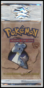 1999 WOTC Pokemon Fossil Unlimited Lapras Booster Pack