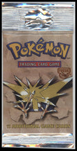 1999 WOTC Pokemon Fossil Unlimited Zapdos Booster Pack