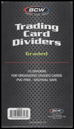 BCW Trading Card Dividers Graded Cards