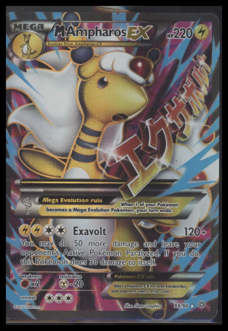 XY - Ancient Origins M Ampharos EX (88 Full Art) #88/98