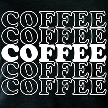 Coffee Coffee Coffee Coffee Coffee Black Long Sleeve Hoodie