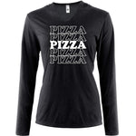 Pizza Pizza Pizza Pizza Pizza Tapered Long Sleeve Hoodie