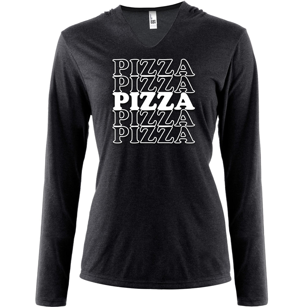 Pizza Pizza Pizza Pizza Pizza Tapered Long Sleeve Hoodie