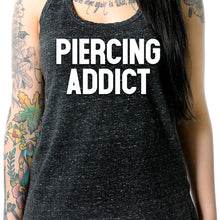 Piercing Addict Black Gray Cosmic Twist Back Tank Top