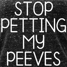 Stop Petting My Peeves Black Gray Cosmic Twist Back Tank Top