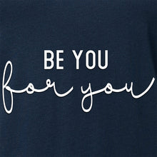 Be You, For You Black Tapered V-Neck Tee Shirt