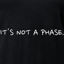 It's Not a Phase Black Tapered V-Neck Tee Shirt