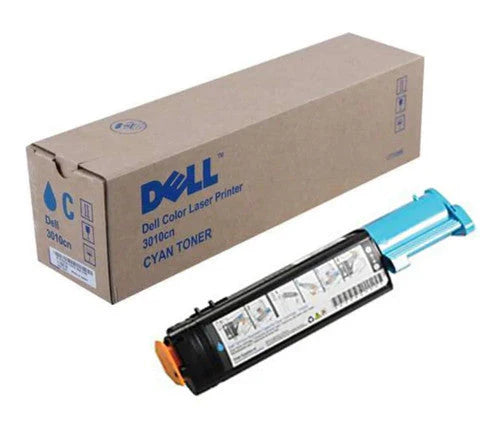 New, Pre-Owned - Dell 3010CN Standard Yield Cyan Laser Toner Cartridge, TH204