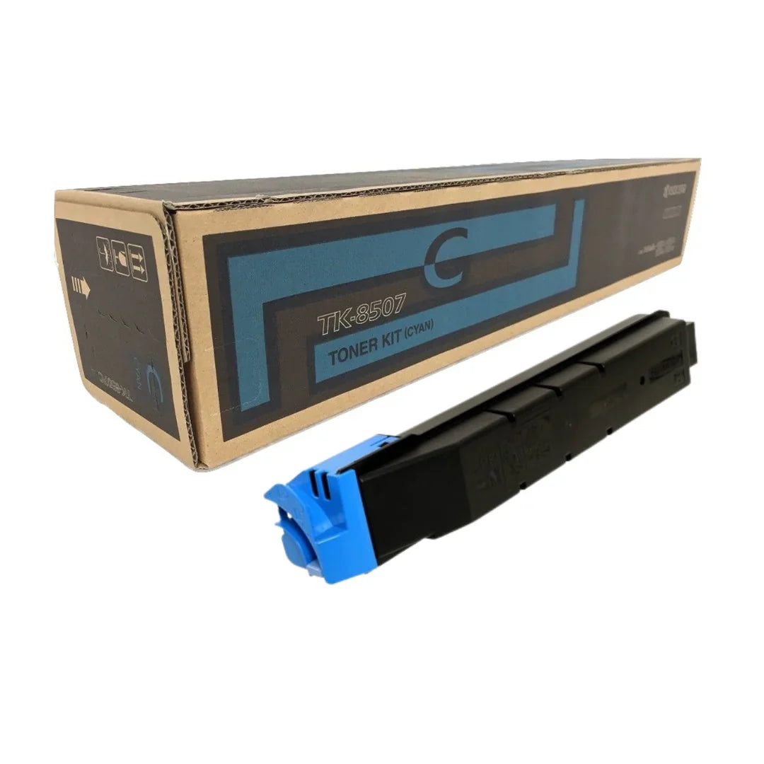 New, Pre-Owned - Kyocera TK-8507 Standard-Yield Cyan Toner Cartridge, TK-8507C