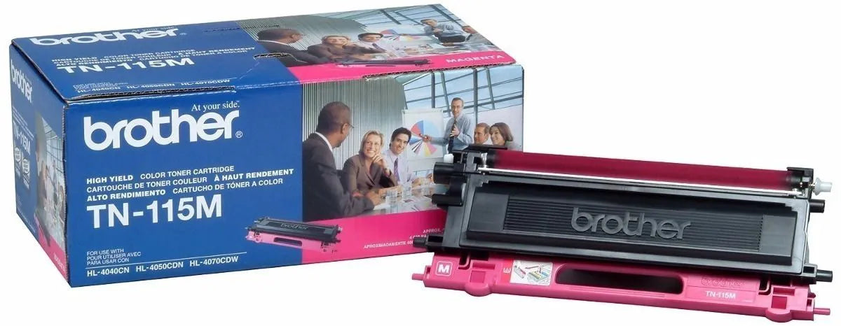 New, Pre-Owned - Brother TN115M Magenta High-Yield Toner Cartridge, TN-115M